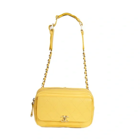 Chanel Calfskin Belt Bag, Yellow with COA - Picture 2 of 5